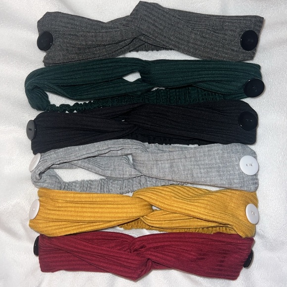 6 headbands with buttons for mask - Picture 1 of 2